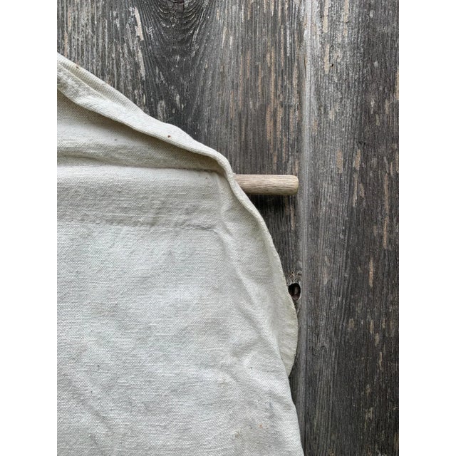 1980s Vintage Hand Painted Tipi Door Stylized Buffalo Native American Teepee For Sale - Image 4 of 9