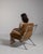 Metal 1960-1969 Italy Warm Burnt Orange Chrome-Frame Lounge Chair For Sale - Image 7 of 11