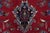 Mashad Rug 8'5'' X 11'8'' Red Wool Semi-Antique Traditional Hand-Knotted Carpet For Sale - Image 9 of 14