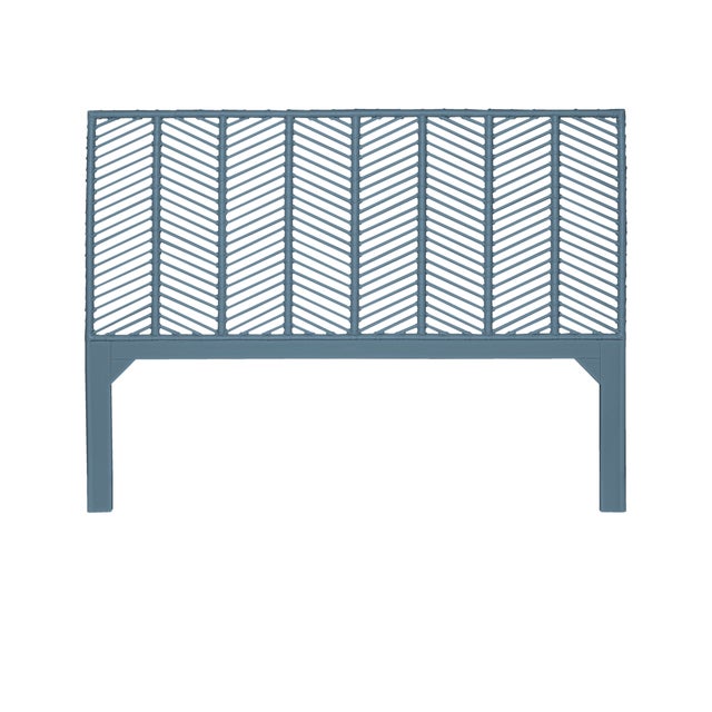 Not Yet Made - Made To Order Liam Standard Bed King - Regatta Blue For Sale - Image 5 of 12