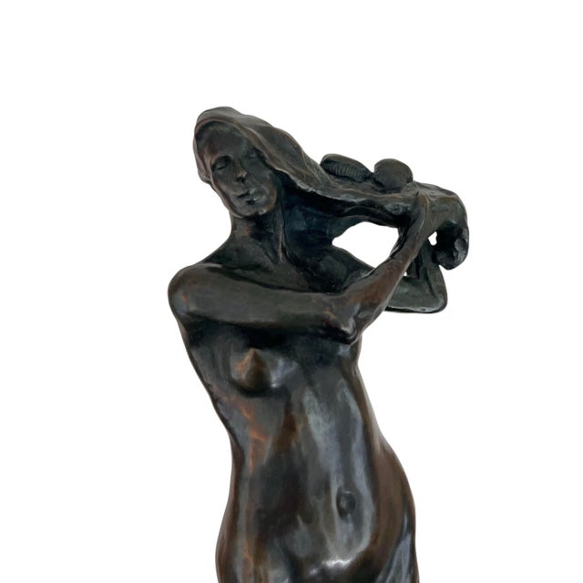Bronze 1980s Rare Tom Corbin Figural Bronze Sculpture For Sale - Image 8 of 10