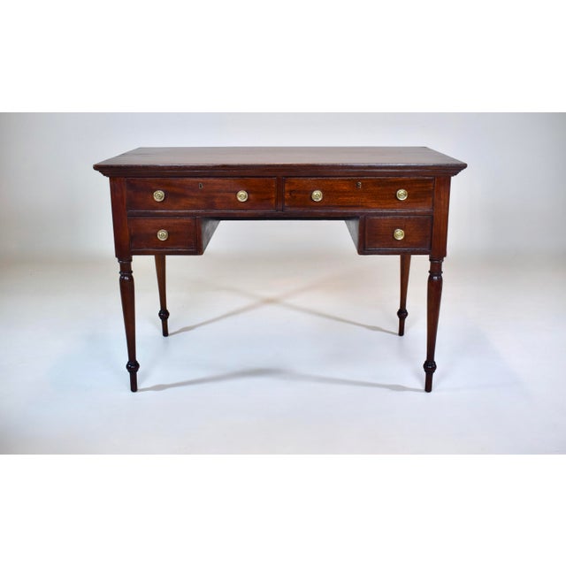 Antique Regency Mahogany Writing Desk For Sale - Image 14 of 14
