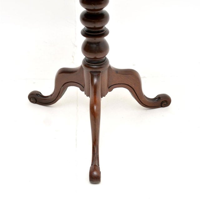 Antique Victorian Tilt Top Occasional Side Table, 1860s For Sale - Image 9 of 10