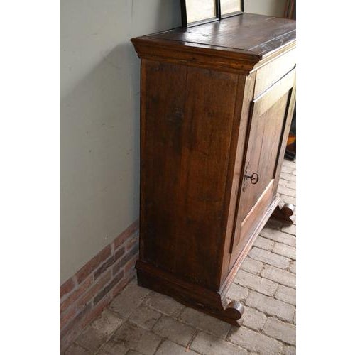 Antique Oak Single-Door Spindle Cupboard. For Sale - Image 6 of 12
