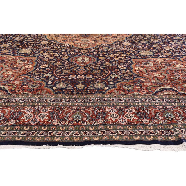 Vintage Pakistani Tabriz Rug, 09'02 X 13'00 For Sale - Image 4 of 10