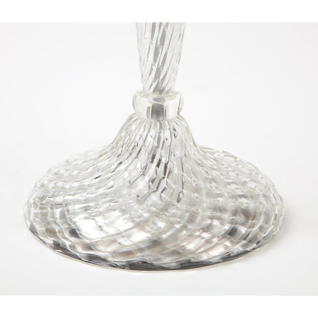 Archimede Seguso Murano Glass floor Lamp - A Pair For Sale - Image 9 of 11