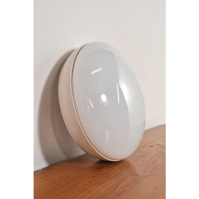 White Bakelite Opaline Ceiling Lamp by Bo-Niko, 1960s For Sale - Image 11 of 11