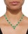 Gemstone 37 Ct Oval Shape Natural Emerald & 22 Carat Diamond Necklace & Earring Suite For Sale - Image 7 of 18