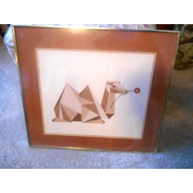 Mid-Century Modern Watercolor Gouache "Camellia" by Mame Lambeth For Sale - Image 5 of 8