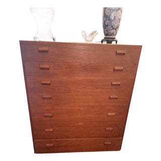 Mid-Century Modern Teak 7-Drawer Dresser by Børge Mogensen for Søborg Møbelfabrik For Sale