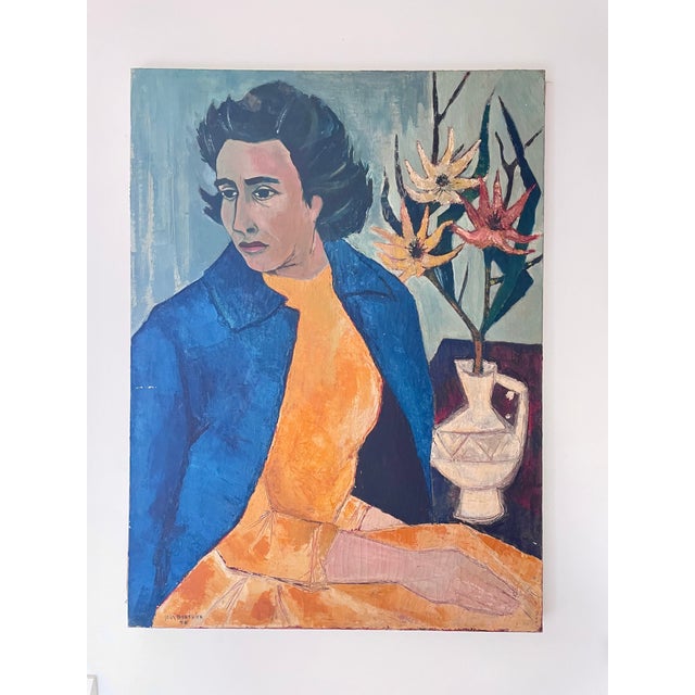 Oil on canvas from 1956 by Jean Berthier, a French artist of the post-war modern figurative movement. This work is in the...