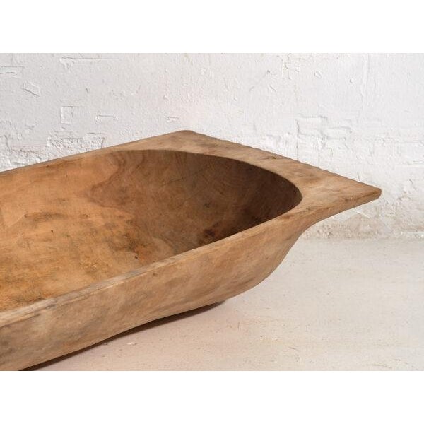 Antique Primitive Wooden Bowl For Sale - Image 4 of 9