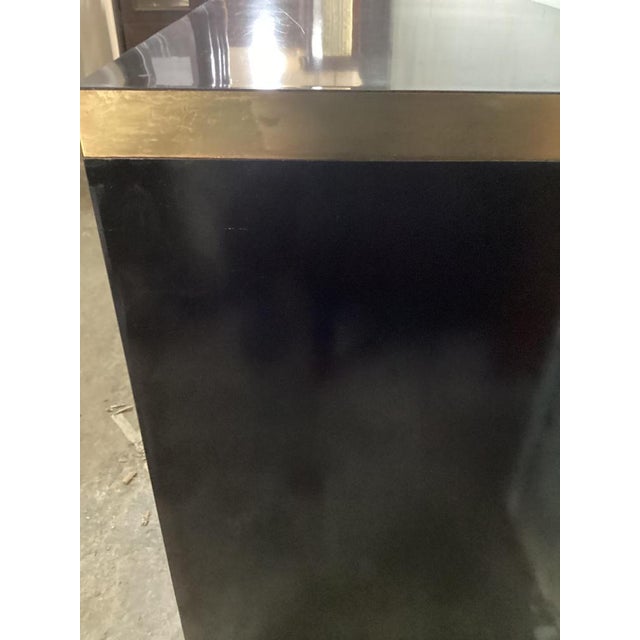 1970s Black Lacquered and Brass Sideboard from Mario Sabot, Italy, 1970s For Sale - Image 5 of 18