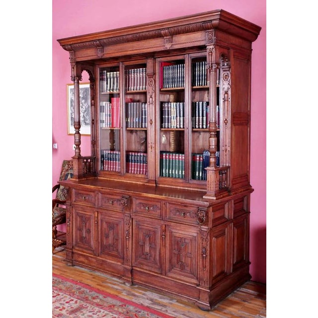 Wood 19th Century High Castle Library For Sale - Image 7 of 7