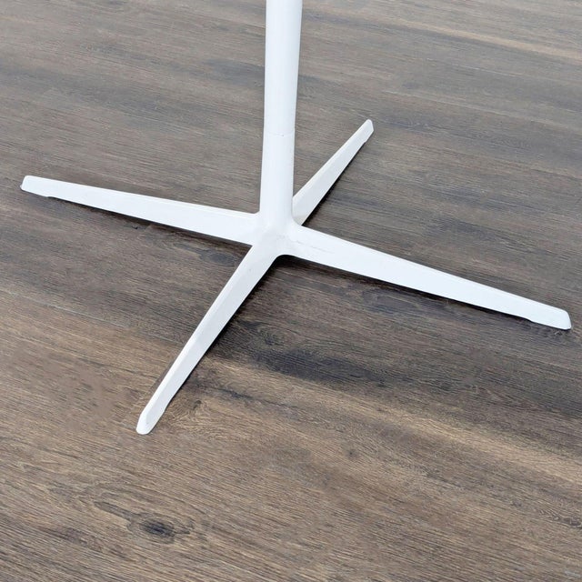 Eames Eolo Modern White Dining Set With Oval Table and 4 Eiffel Chairs For Sale - Image 10 of 10