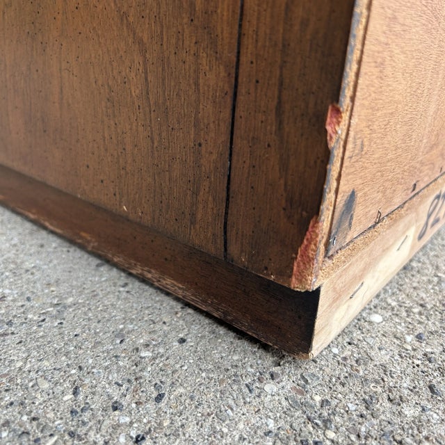 Petite Parzinger Style Hammered-Metal Fronted Cabinet For Sale - Image 10 of 12