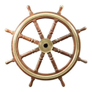 Authentic Wooden Ship's Wheel