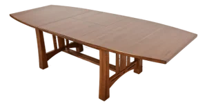 Stickley Style Mission Oak Arts & Crafts Extension Dining Table, Newly Refinished