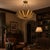 Gold Shell Pendant Chandelier Light, Modern Coastal Ceiling Fixture, Elegant Gold Decor for Living Room or Dining Area For Sale - Image 4 of 14