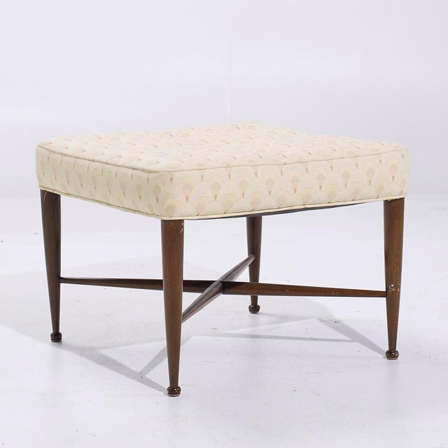 Edward Wormley for Dunbar Model 5002 Mid Century Thebes Mahogany Stools - Pair For Sale In Chicago - Image 6 of 11