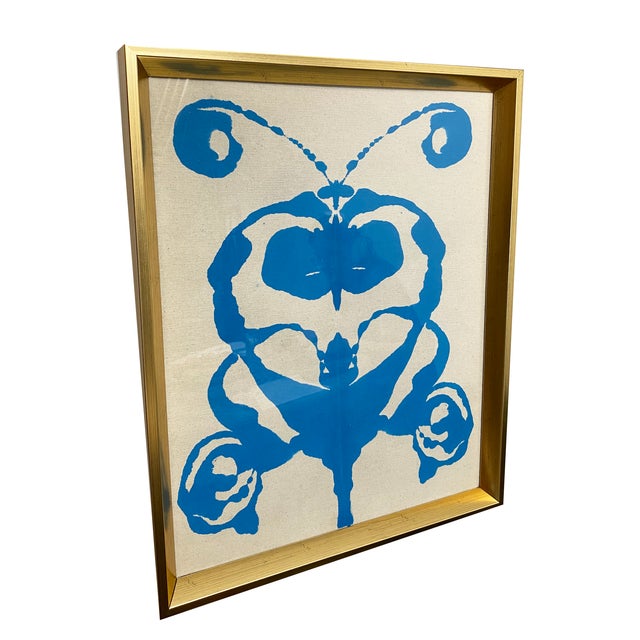 Original Rorschach Test–Inspired Abstract Paintings – Hand-Painted Acrylic on Canvas, Framed Modern Art Set For Sale - Image 4 of 5