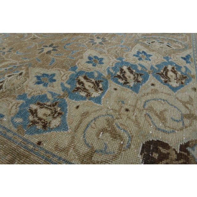 1970s Vintage Persian Handmade Wool Cotton Brown Area Rug For Sale In San Francisco - Image 6 of 10