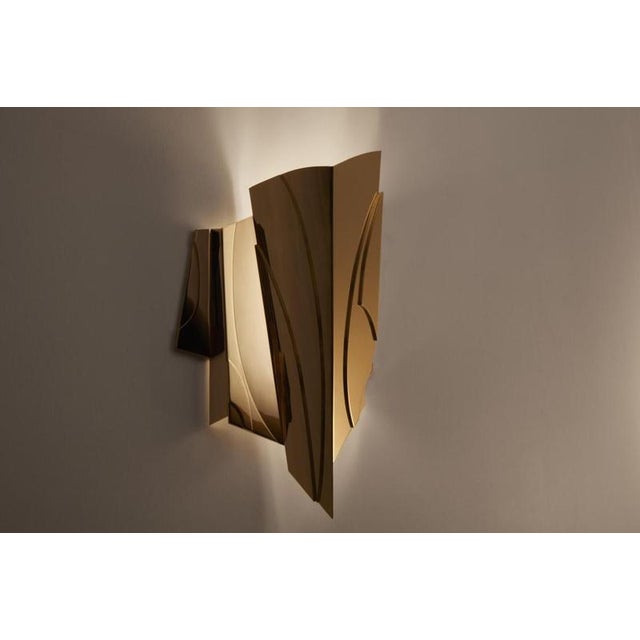 Contemporary Geometric Cross Bitume 01 Wall Lamp by Jennifer Midoz For Sale - Image 3 of 5