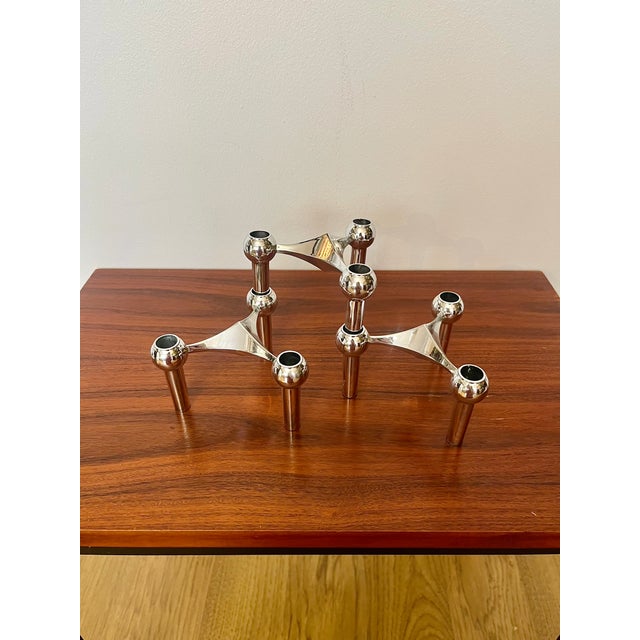 S22 Candlesticks by Hans Nagel with Werner Stoff, Germany, 1970s, Set of 3 For Sale - Image 6 of 6