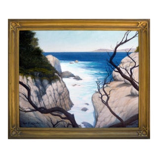 "Through the Shadows, Pt. Lobos", Monterey Seascape by Max Flandorfer For Sale