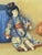 Japonisme A French Oil on Canvas Japanese Style Painting of a Doll For Sale - Image 3 of 9
