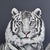 Figurative Vintage 1970s Large Scale White Tigers Painting by Anderson For Sale - Image 3 of 12