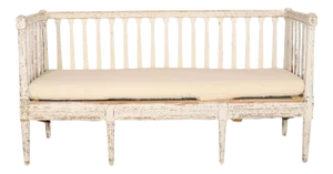 Swedish Original Painted Settle Bench