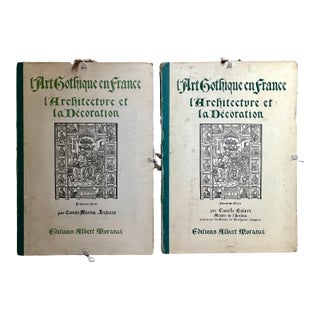 1918 French Gothic Architectural Photographs-Double Volume For Sale