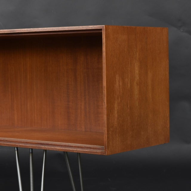 1950s Danish Modern Teak Display Console by Ib Kofod-Larsen Finished Back For Sale - Image 10 of 13