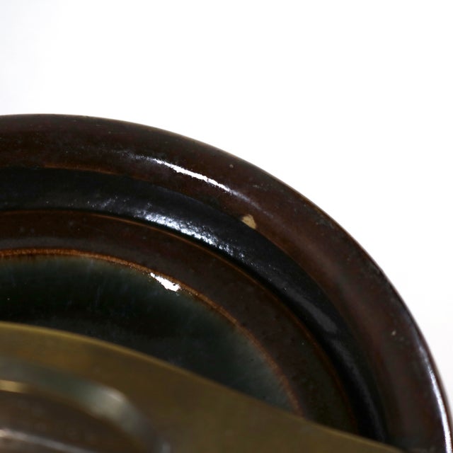 1920s Royal Doulton Lambeth Crystalline Glaze Stoneware Tobacco Jar Humidor by Minnie Webb For Sale - Image 10 of 12