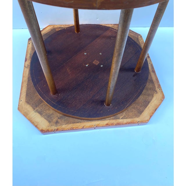 Oak Side End Drinks Table, Art Deco Style, Circa Mid-20th Century For Sale - Image 9 of 9