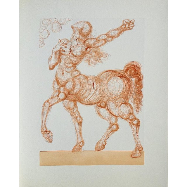 Salvador Dali, The Centaur, Woodcut For Sale - Image 7 of 7