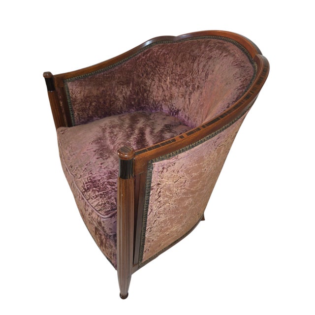 Pair of French Art Deco Armchairs Attributed to Maison Dominique France, Circa 1928–1932 For Sale - Image 14 of 18