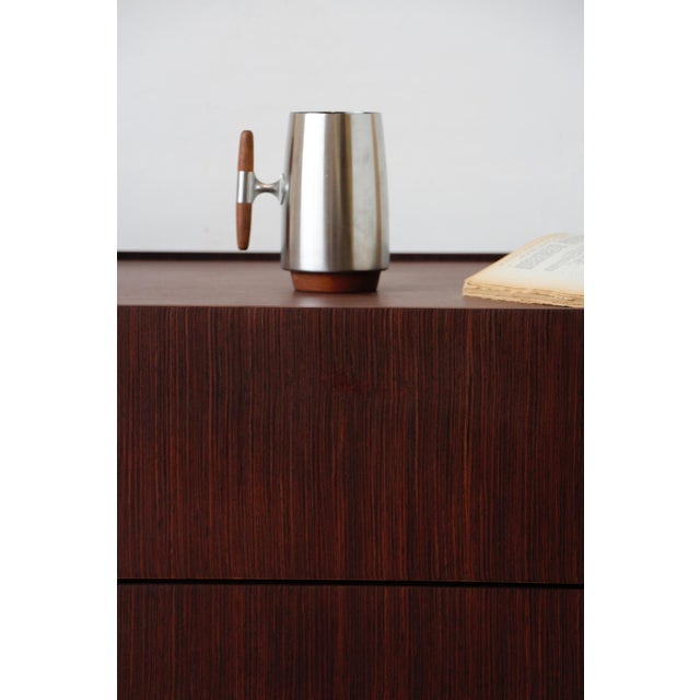 Wood Vintage Italian Wenge Chest of Drawers, 1980s For Sale - Image 7 of 18