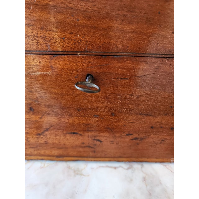 19th Century English Mahogany Document Box With Brass Top Handle For Sale In New York - Image 6 of 16