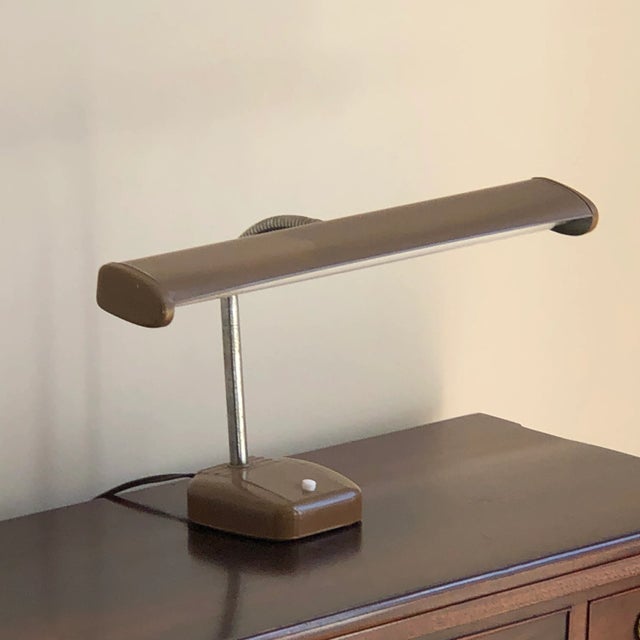 Mid 20th Century Mid-20th Century Deco Industrial Gooseneck Desk Lamp For Sale - Image 5 of 12