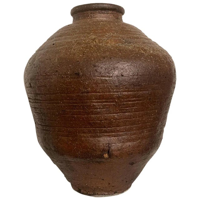 Large Japanese Antique Shigaraki Tsubo Jar For Sale - Image 13 of 13