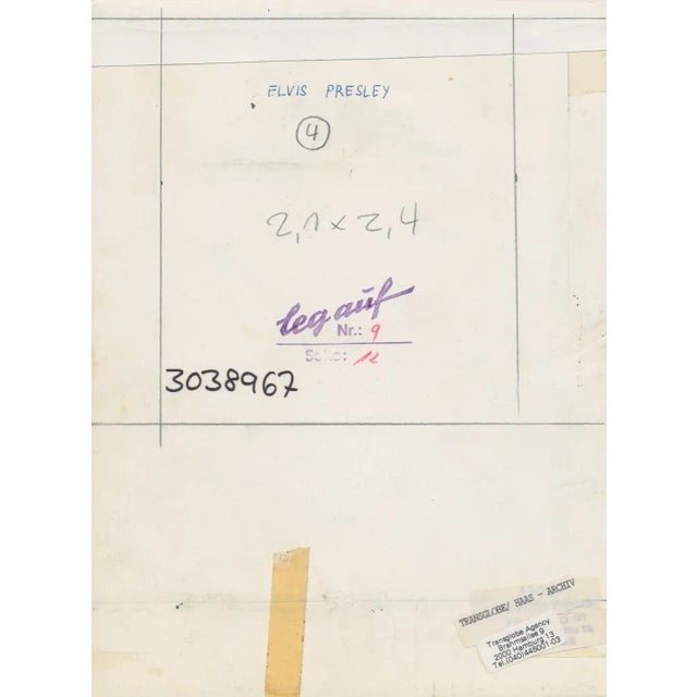 Elvis Presley portrait, press material