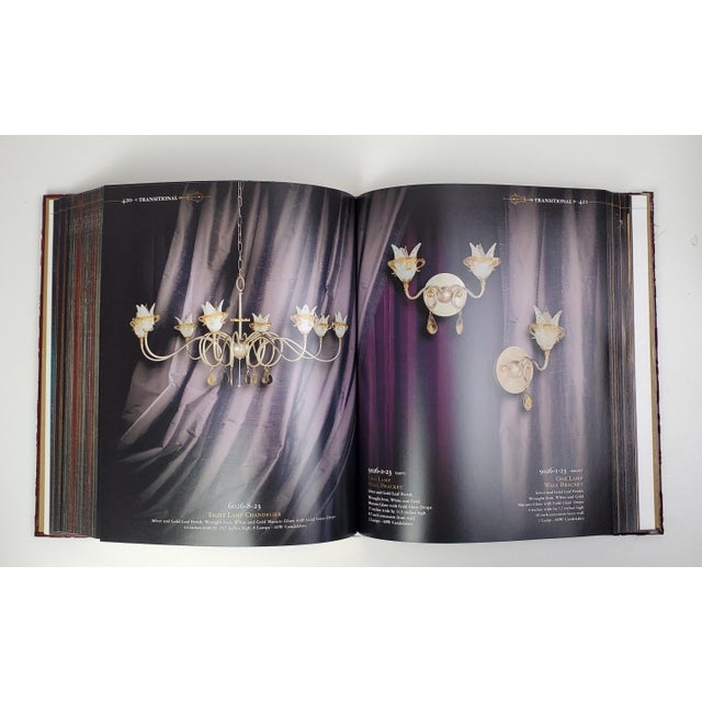 2000 - 2009 Cristal World's Finest Red Velvet Gold 2006 Lighting Catalog Coffee Table Book For Sale - Image 5 of 9