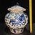 Blue Blue and White Figural Story Lotus Leaf Ginger Jar, Chinoiserie Decorative Porcelain Canister For Sale - Image 8 of 9