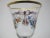 Victorian Vintage Hand Painted Colorful Flower & Ribbon Bows Gold Trim Cordial Glass For Sale - Image 3 of 7