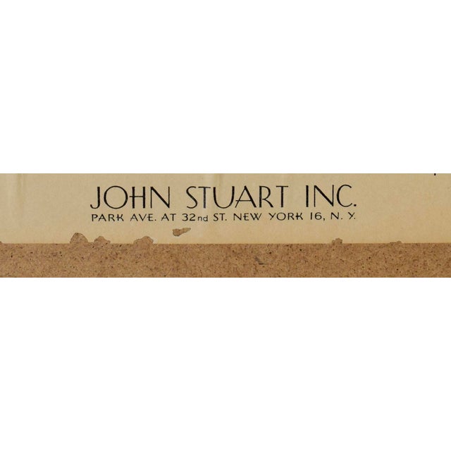 Wood Pair of Walnut Wall Mirrors by John Stuart Inc., Mid Century, 1950s For Sale - Image 7 of 9