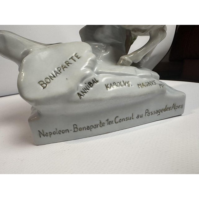 1970s Porcelain Napoleon in the Alps Figure from Vitre Alsbach, Saxony For Sale - Image 5 of 6