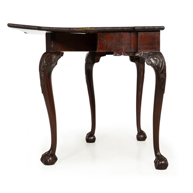 Rare English George III Antique Mahogany Card Game Table Circa 1760 For Sale - Image 6 of 18