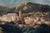 View of the Church of San Francesco in Cava de’ Tirreni and the Sorrento Coast, Naples, 19th Century, Oil on Canvases, Framed, Set of 2 For Sale - Image 3 of 10
